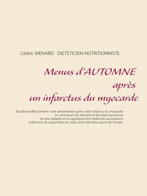 cover image of Menus d'automne après un infarctus du myocarde